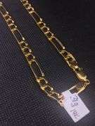 Stunning 14k yellow gold fiagro chain 20”