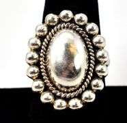 Turquoise and Diamond Ring in Sterling Silver