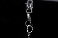Sterling Silver Italian Love Heart Chain 4mm Solid 925 Italy Infinity Promise Bracelet Anklet 8"