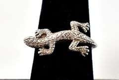 Lizard Designed Ring in Sterling Silver