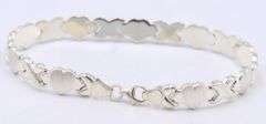 925 Sterling silver XO link bracelet