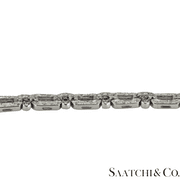 18k (750) White Gold Natural Round 248 Diamond Bracelet