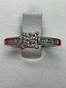 CERTIFIED BRAND NEW 14K WHITE GOLD DIAMOND RING