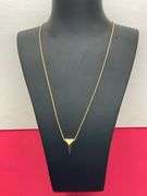 14K YELLOW GOLD NECKLACE WITH PENDANT