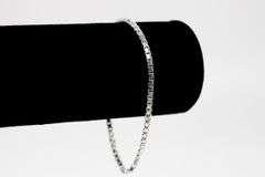 Sterling Silver Box Chain 2.4mm Genuine Solid 925 Italy Classic New Bracelet 8" inch