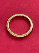 LADIES 14K YELLOW GOLD DIAMOND AND SAPPHIRE ETERNITY BAND