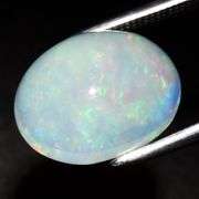 Gorgeous floral patterned 3.42ct white Opal