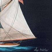 One Masted Yacht by Blokhin