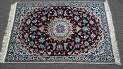 Handmade w/Silk Persian Nain 3.0x4.2