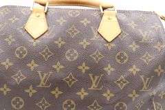 Louis Vuitton Speedy 30 Monogram Handbag W/Key
