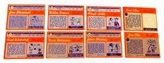 8 Topps 1970 Football Cards, All Greats