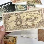 10 Rare WWII  Banknote Collection with COA