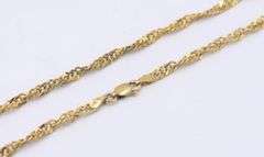 Italian 925 sterling silver rope chain necklace