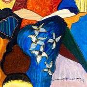 Waiting by Tarkay (1935-2012)