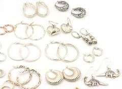 Group lot of Vintage 925 sterling silver earrings