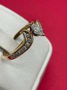CERTIFIED BRAND NEW LADIES 14K GOLD DIAMOND RING
