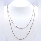 最終値下げ 美品 CALEE SILVER NECKLACE CHAIN Vintage Sterling Silver Chunky Curb Chain Necklace - 45.5cm