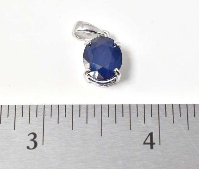 Set of Genuine Stone Pendants in Sterling Silver 15.2grams