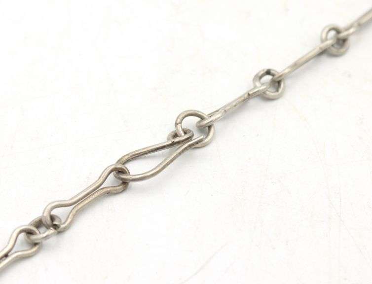 Art Deco Egyptian 925 sterling silver necklace