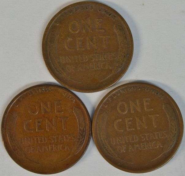 Sharp 1923-S, 1924-D, & 1926-S Lincoln Cents in VF/XF