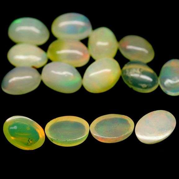 Smoldering 7.49ct unheated Jelly Opal set