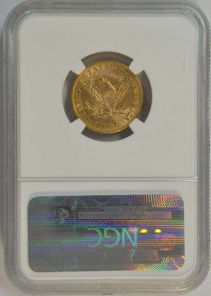 Choice BU 1881 US $5 Liberty Gold Piece. NGC MS63