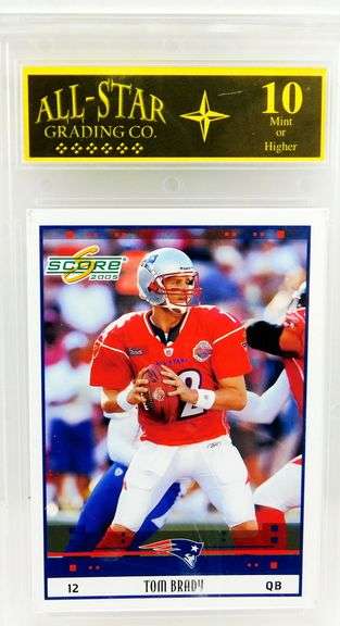 Tom Brady 2005 Donruss Football Card, 10 Mint