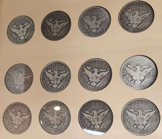 1892-1915 Complete Barber Half Dollar Dansco Album