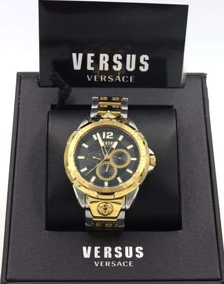 Versace Versus Runyon quartz 2-tone watch