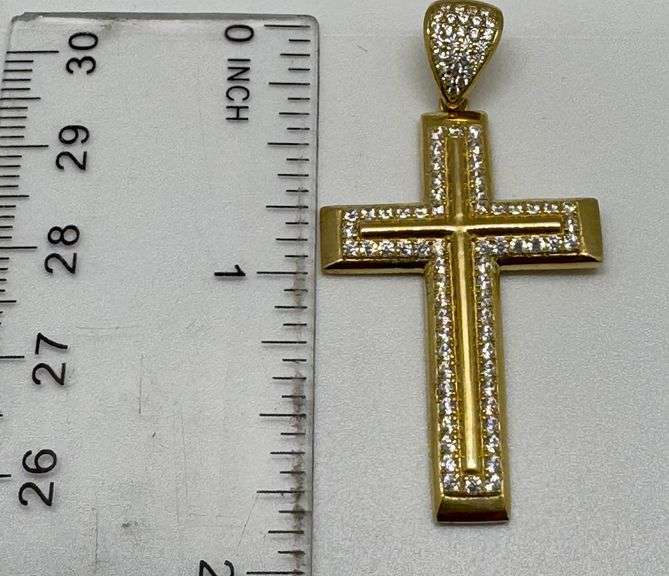10K Yellow Gold Cross Pendant
