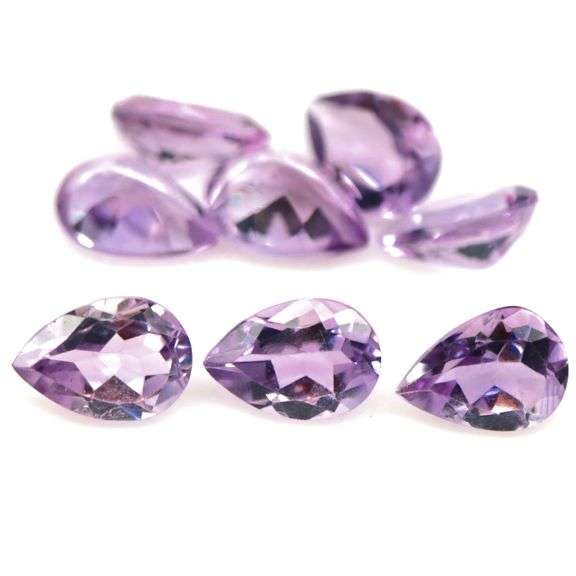 Stunning 13.68ct matched pear cut real Brazilian Amethyst set