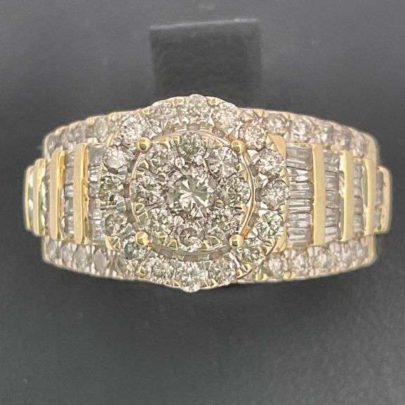 CERTIFIED BRAND NEW 14K YELLOW GOLD DIAMOND RING
