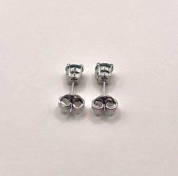 Sparkling 3.85 Ctw VVs1 Ice Blue Lab Simulated Diamond Earrings