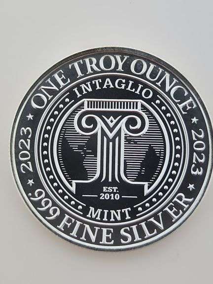 Intaglio Mint UFOs Over Hollywood 1 Troy Ounce, High Relief