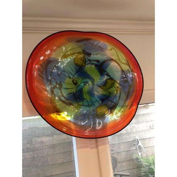 Tiffany Hand Blown Art Glass Plate