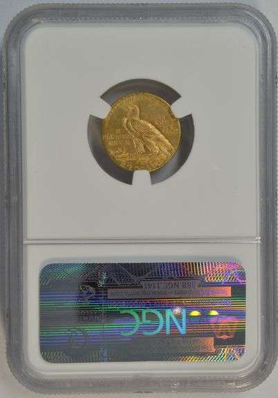 Nearly Gem BU 1925-D US $2.50 Indian Gold Piece. NGC MS64