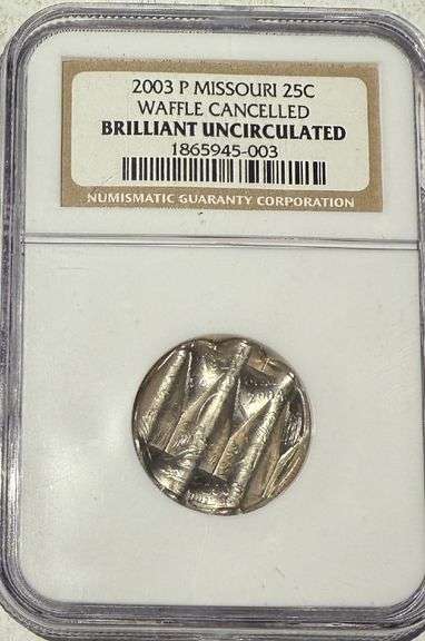 2003 P Missoiri 25 C Waffle Cancelled BU