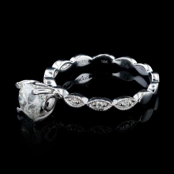 18K WHITE GOLD I CLARITY DIAMOND RING 1.03 C.T.W.
