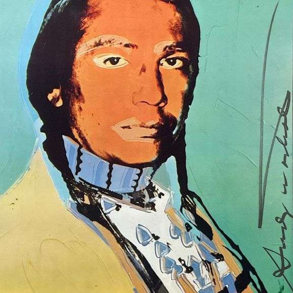 The American Indian Series (Black) by Warhol (1928-1987)