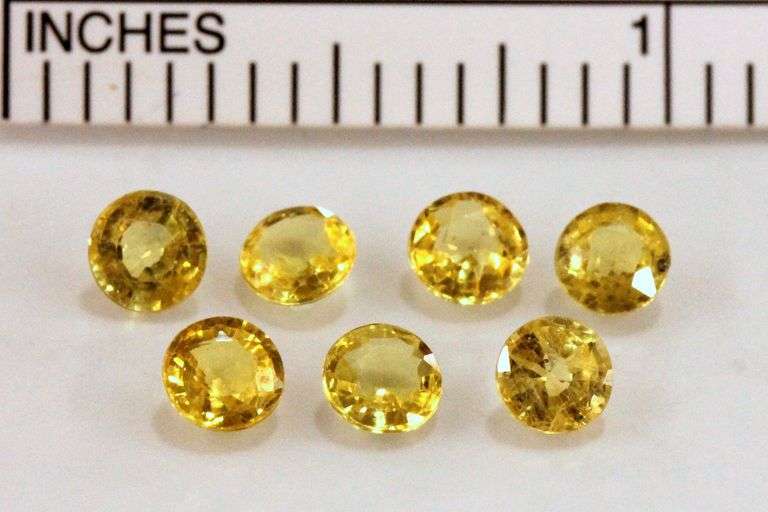 Lemon Ice Yellow Sapphire - Lot of 7