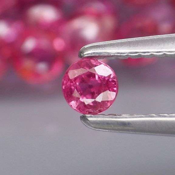 REAL! 3.75ct set of stunning violet red Rubies