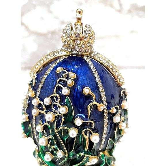 Handmade Fabergé Egg with Austrian Crystals