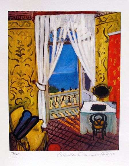 Collectible Limited Edition Henri Matisse, Interior With A Violin Case