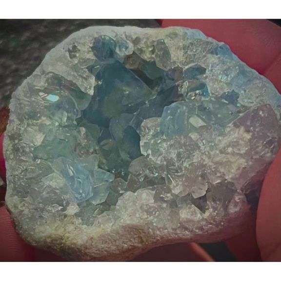 Raw AAA+ Natural Celestite Crystal Geode
