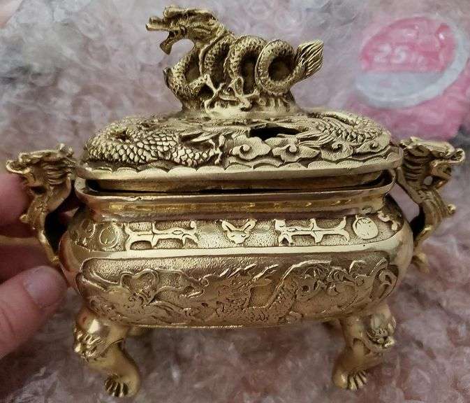Chinese Dragon Incense Burner