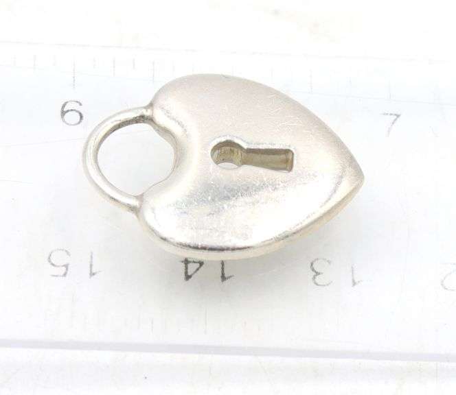 Tiffany & Co heart shaped pendant in 925 sterling silver