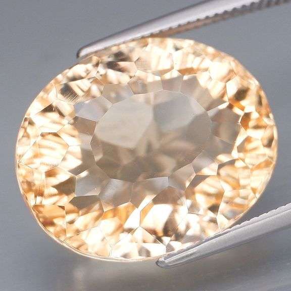 Premium cut and color 13.15ct wheat blonde Citrine!!!