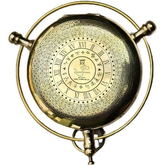 Brass Compass Alethiometer with Nautical Case