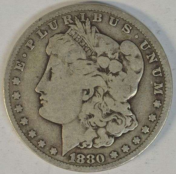 Sharp Scarce 1880-CC Morgan Silver Dollar