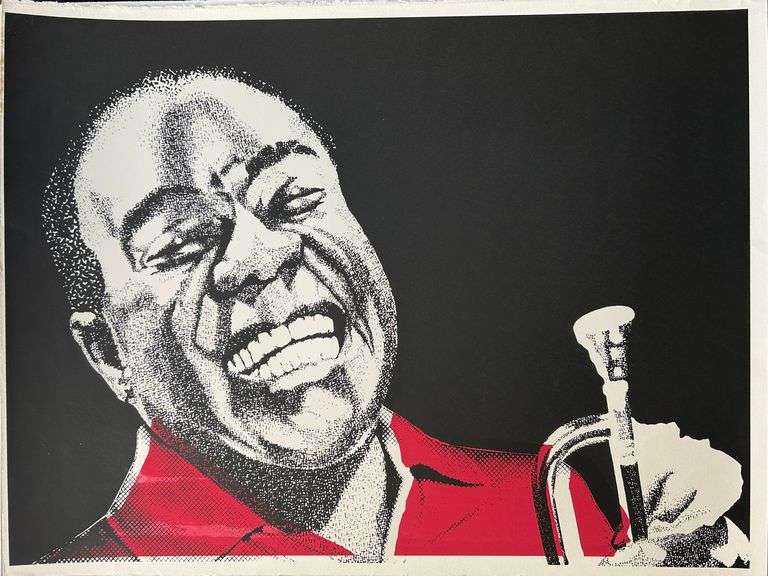 Rare Mr. Brainwash Proof of Louis Artmstrong